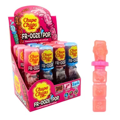 Chupa Chups Fr-Ooze Pop Lollipops - 12 x 26g Lollipops