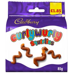 Cadbury Curly Wurly Squirlies Chocolate Bag 85g £1.85 PMP