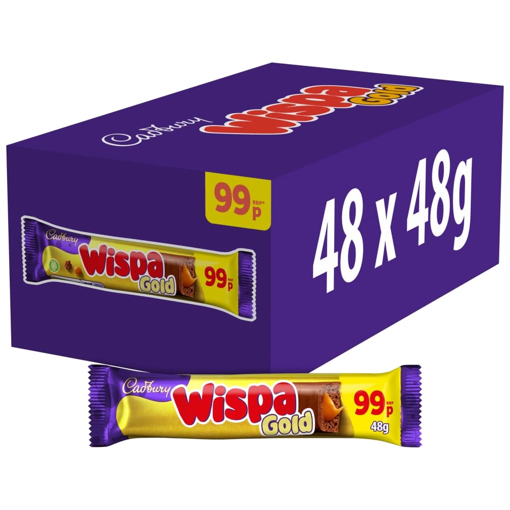 Cadbury Wispa Gold Chocolate Bar 48g 99p