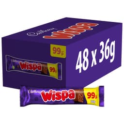 Cadbury Wispa Chocolate Bar 36g 99p PMP