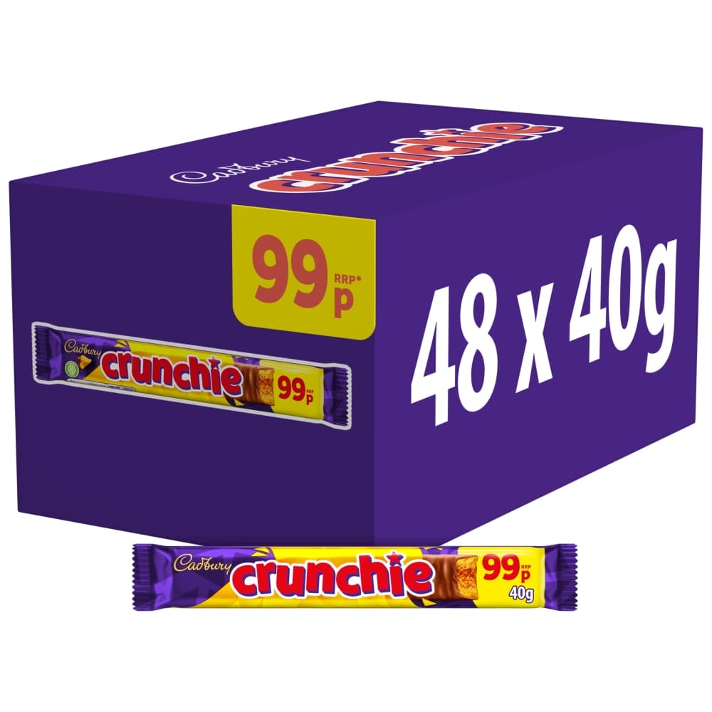 Cadbury Crunchie Chocolate Bar 40g 99p PMP