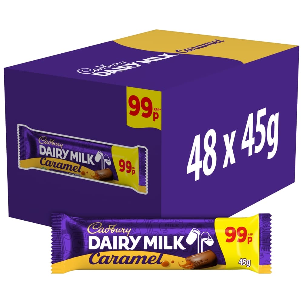 Cadbury Dairy Milk Caramel Chocolate Bar 45g 99p PMP 