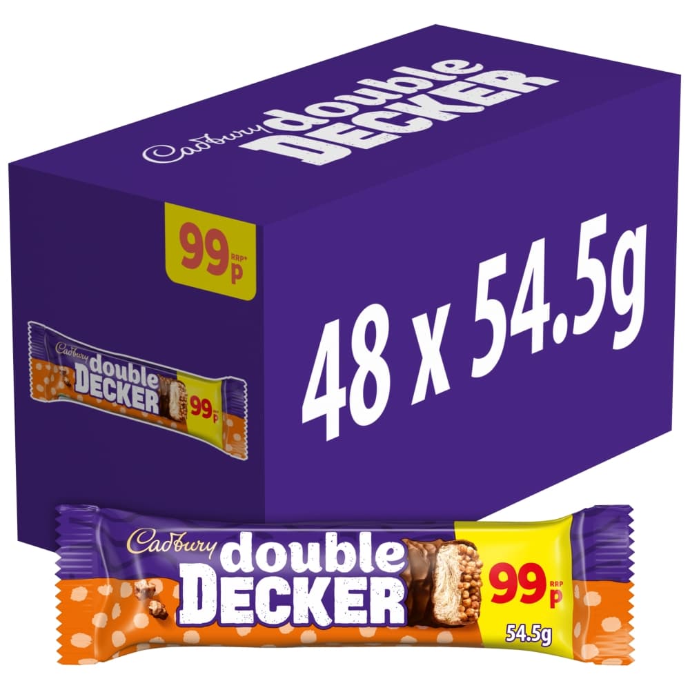 Cadbury Double Decker Chocolate Bar 54.5g 99p PMP