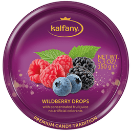 Kalfany Wildberry Fruit Drops Tin 150g