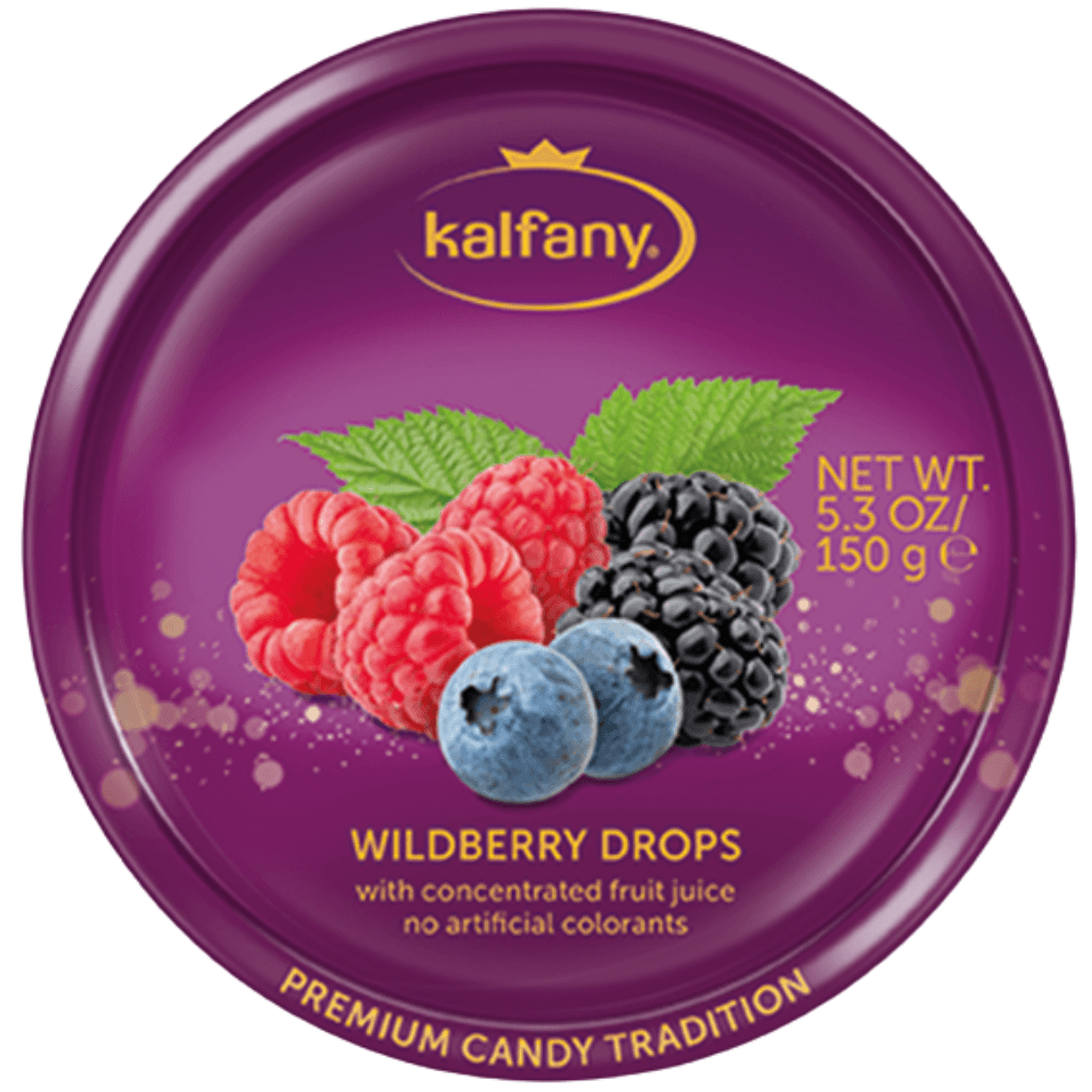 Kalfany Wildberry Fruit Drops Tin 150g