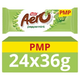 Aero Bubbly Peppermint Chocolate Bar 36g PMP 89p