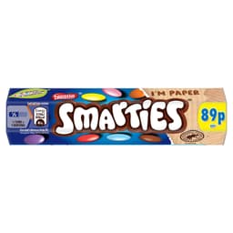 Smarties Milk Chocolate Tube 38g PMP 89p