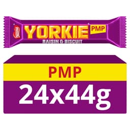 Yorkie Raisin & Biscuit Chocolate Bar 44g PMP 89p