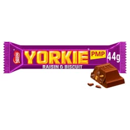 Yorkie Raisin & Biscuit Chocolate Bar 44g PMP 89p