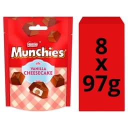 Munchies Vanilla Cheesecake Flavour Chocolate Sharing Bag 97g