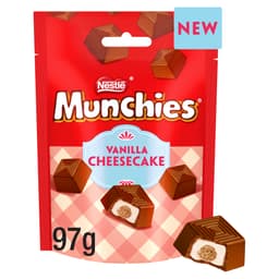 Munchies Vanilla Cheesecake Flavour Chocolate Sharing Bag 97g