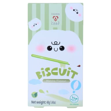 Tokimeki Biscuit Matcha Flavour - 10 x 40g Packs