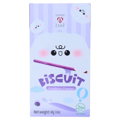 Tokimeki Biscuit Blueberry Flavour - 10 x 40g Packs