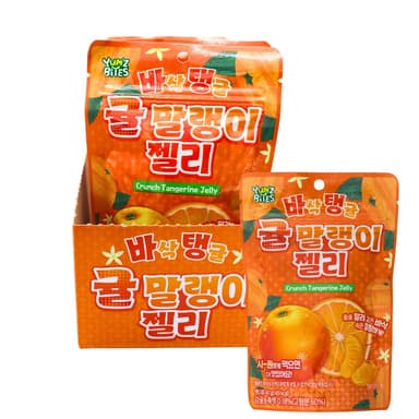 Yum'z Bites Crunch Tangerine Jelly - 10 x 40g Pouches