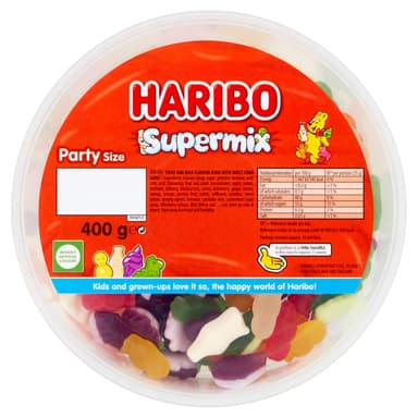Haribo Supermix Tub - 8 x 400g Tubs