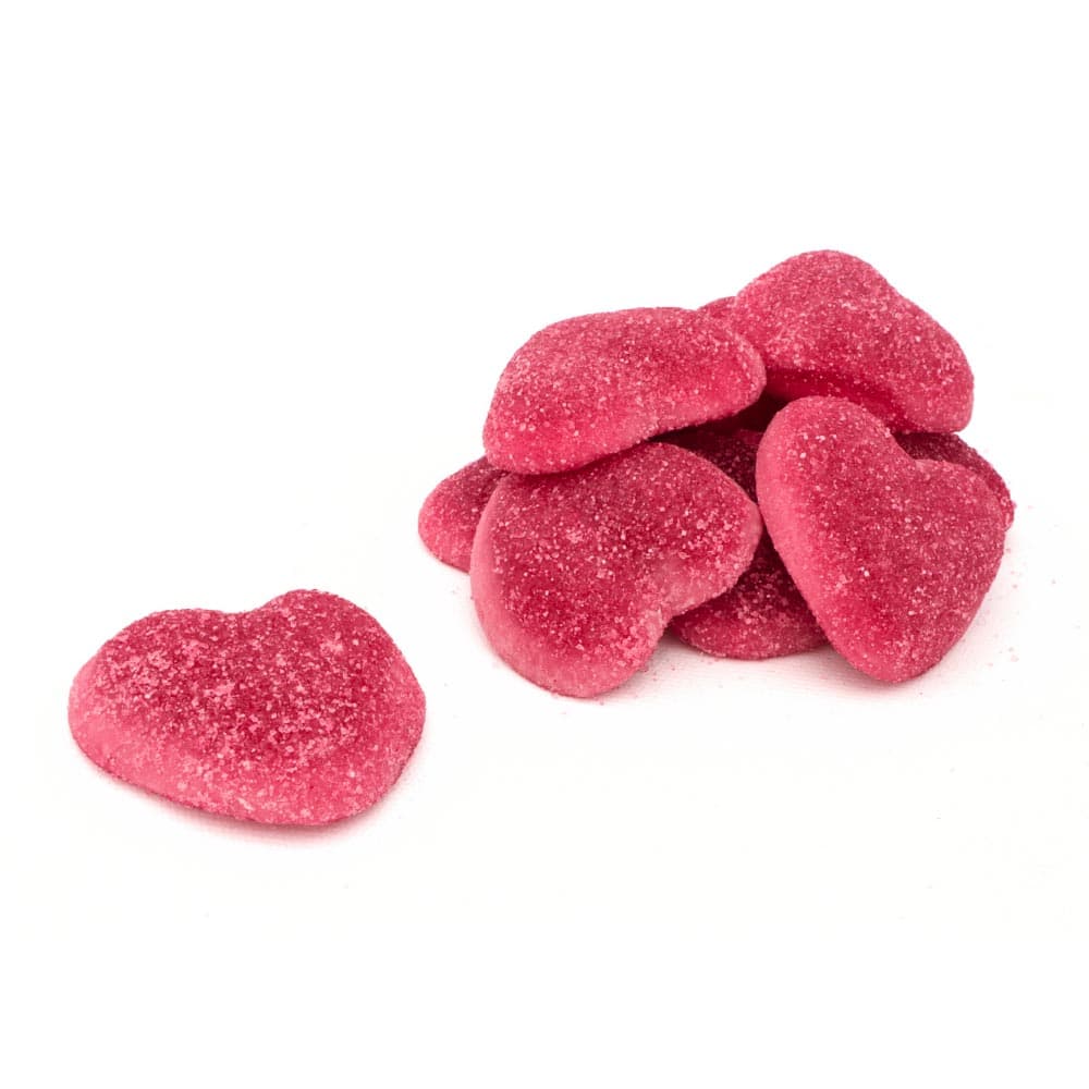 Vidal Jelly Filled Strawberry Hearts Bag 1kg