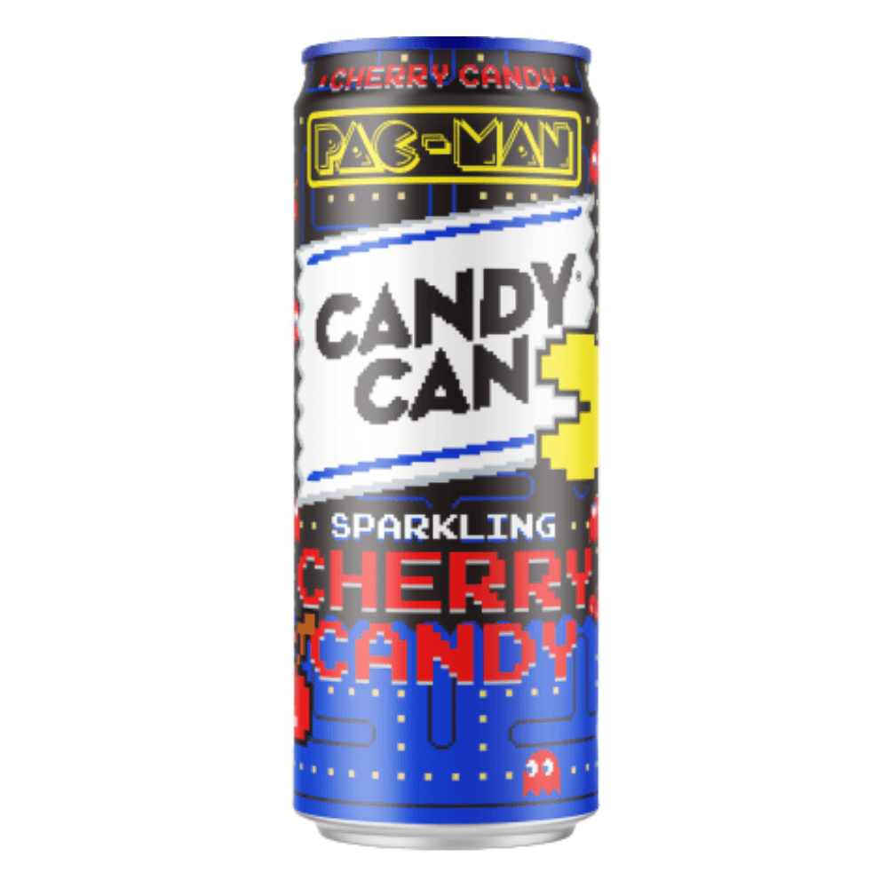 Candy Can Pac-Man Sparkling Cherry Candy Drink Can 330ml