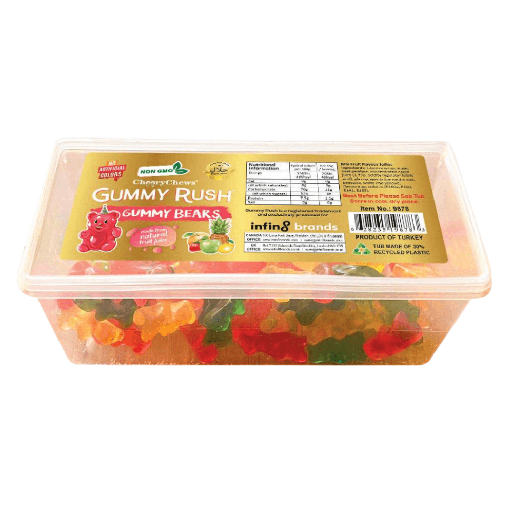 Gummy Rush Gummy Bears Tub 200g