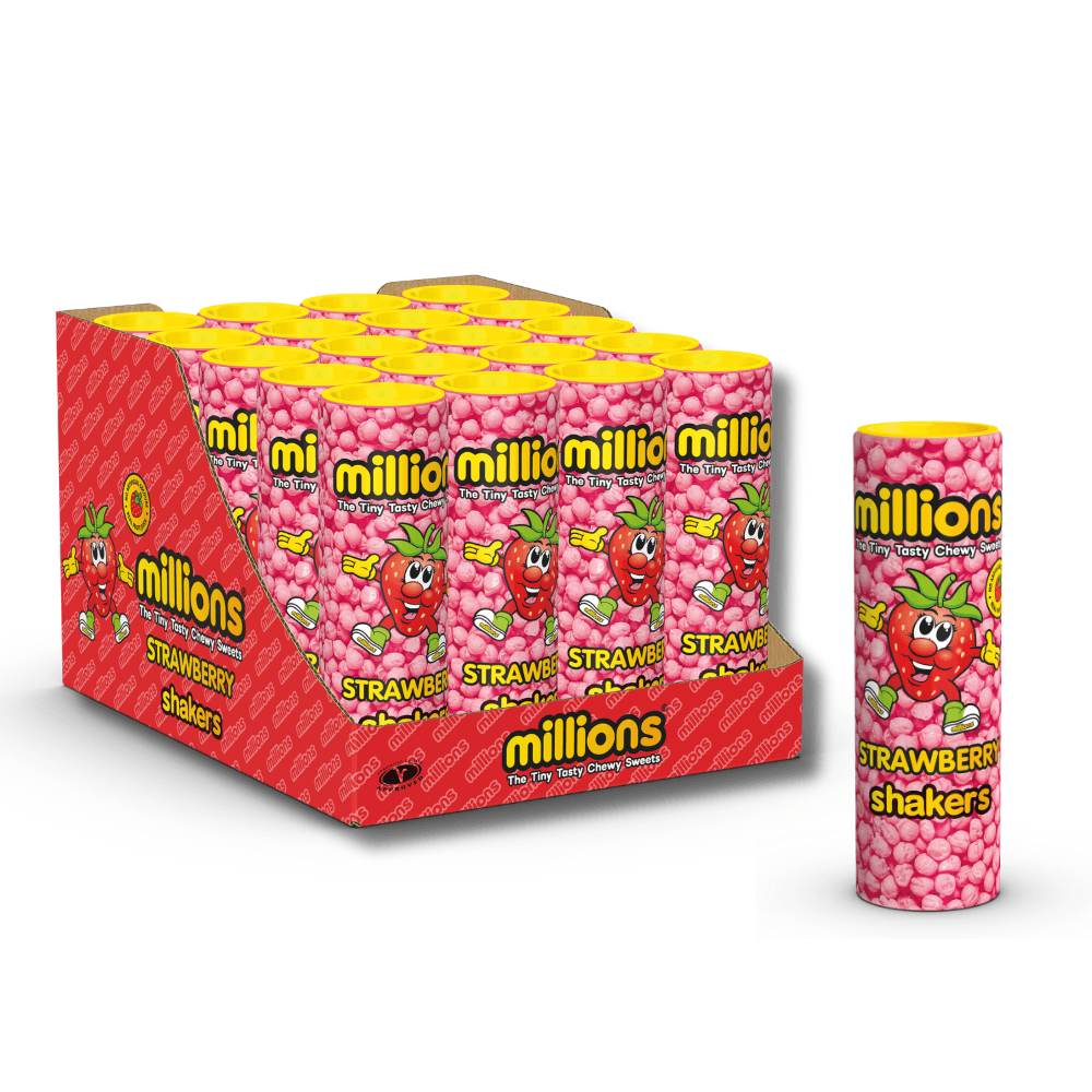 Millions Strawberry Shakers Tube 82g