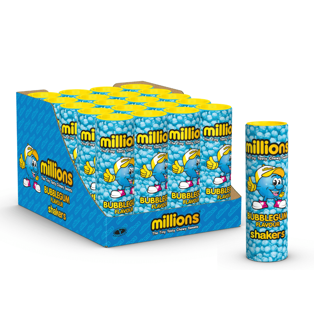 Millions Bubblegum Shakers Tube 82g