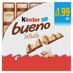 Kinder Bueno White Milk & Hazelnuts 5 Pack Multipack 97.5g £1.99 PMP