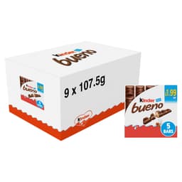 Kinder Bueno Milk & Hazelnuts 5 Pack Multipack 107.5g £1.99 PMP