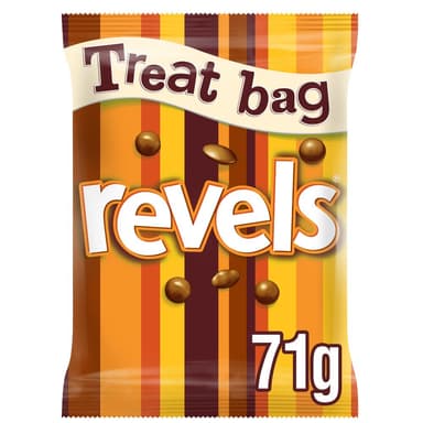 Revels Milk Chocolate Bag wth Raisins, Coffee or Orange - 20 x 71g Bags