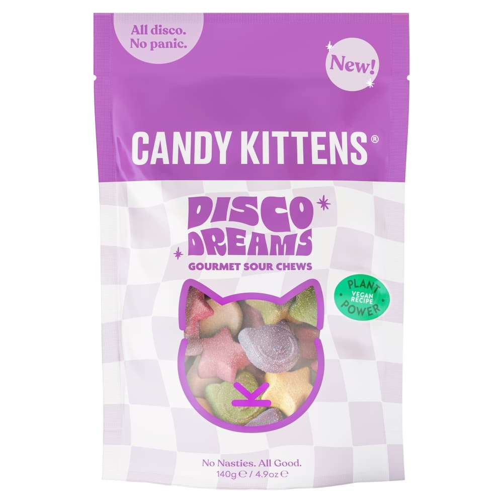 Candy Kittens Disco Dreams Gourmet Sour Chews Pouch 140g