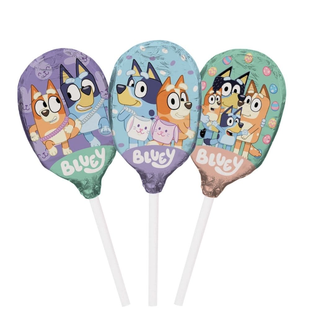 Kinnerton Bluey Chocolate Flavoured Lollipops 3 Pack 30g