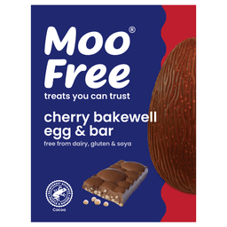 Moo Free Cherry Bakewell Egg and Bar 135g