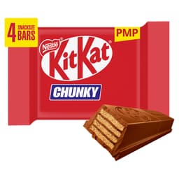 KitKat Chunky Snacksize Chocolate Bar 4 Pack Multipack 128g PMP £1.85