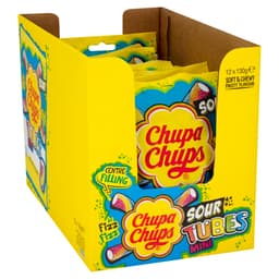 Chupa Chups Soft & Chewy Fruity Flavour Mini Tubes 130g