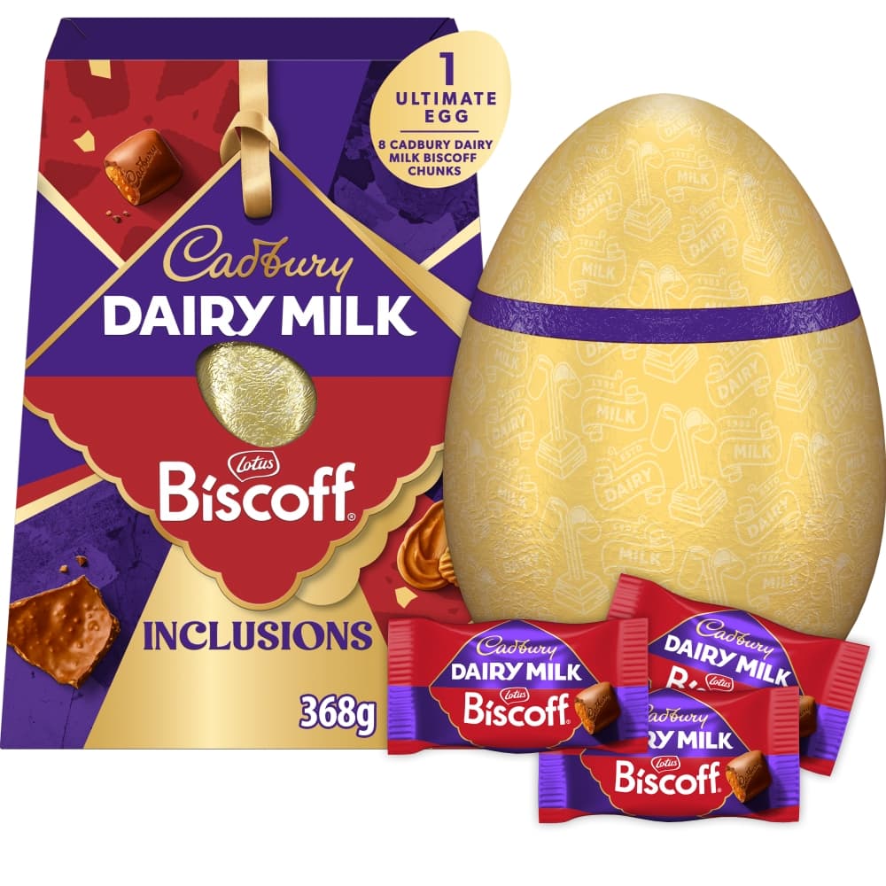 Cadbury Biscoff Inclusions Ultimate Chocolate Easter Egg 368g