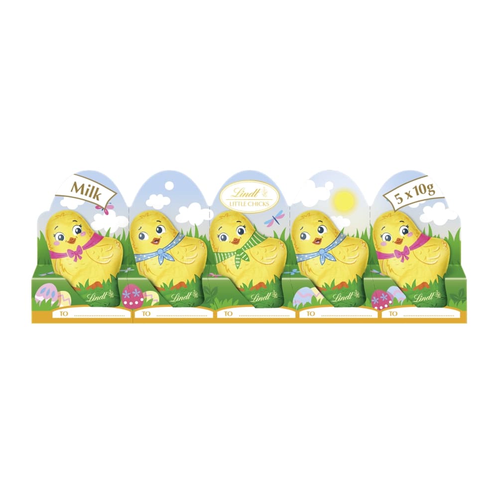 Lindt Easter Little Chicks Milk Chocolate 5 Pack 50g