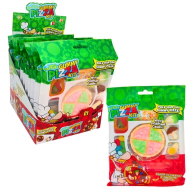 Crazy Candy Factory Gummy Pizza Kit - 12 x 74g Packs