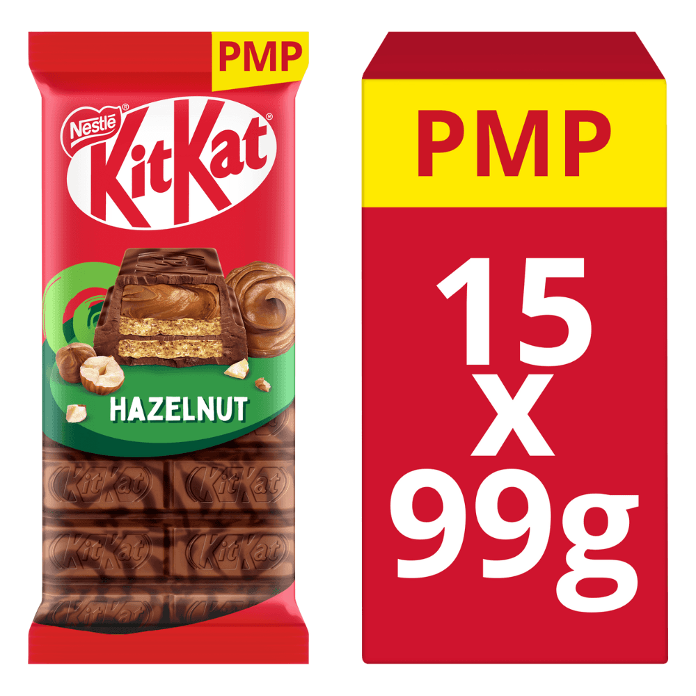 KitKat Hazelnut Chocolate Sharing Bar 99g £1.65 PMP