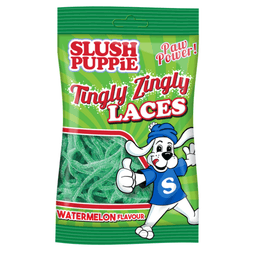 Slush Puppie Tingly Zingly Laces Watermelon Bag 120g
