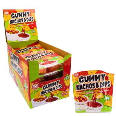 Zed Candy Gummy Nachos & Dips - 12 x 51g Packs