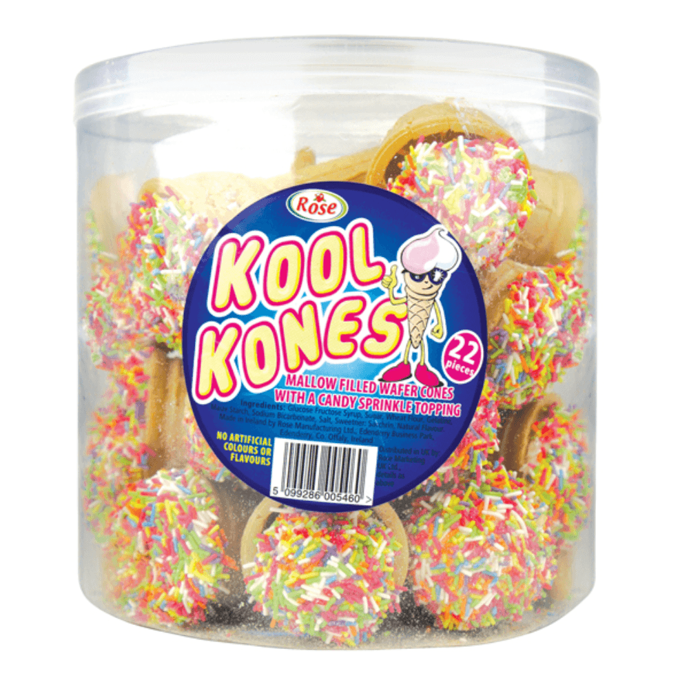 Kool Kones Mallows 22 Pieces - 1 x 330g Tub 