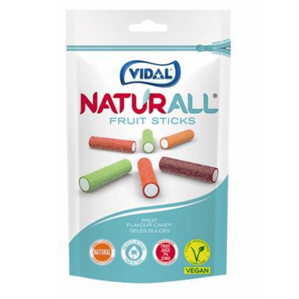 Vidal Naturall Fruits Sticks Pouch 180g