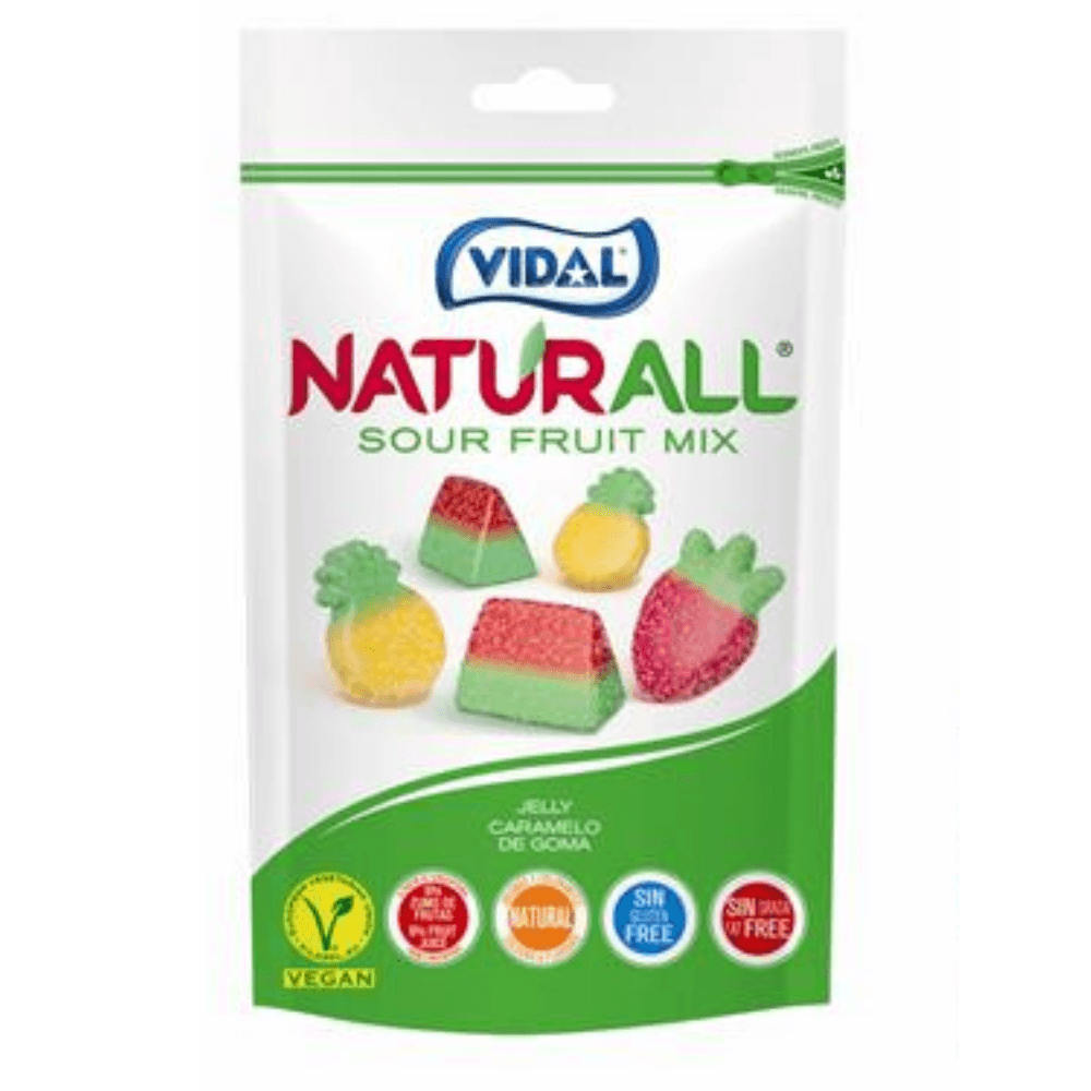 Vidal Naturall Sour Fruit Mix Pouch 180g
