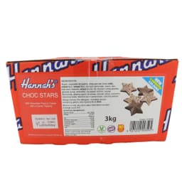 Hannah's Choc Stars Box 3kg