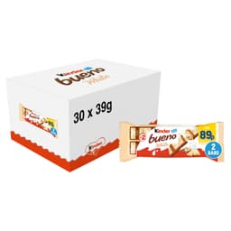 Kinder Milk and Hazelnuts Bueno White Bar 39g 89p PMP