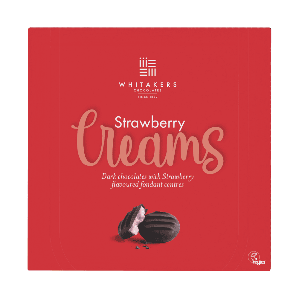 Whitakers Strawberry Creams Box 90g