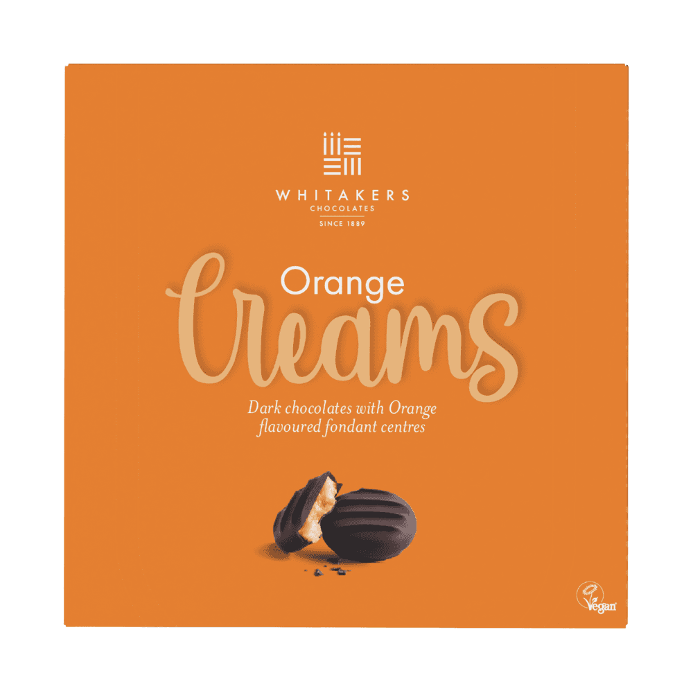 Whitakers Orange Creams Box 90g