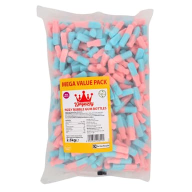 Kingsway Mega Value Bubblegum Bottles - 1 x 2.5kg Bag