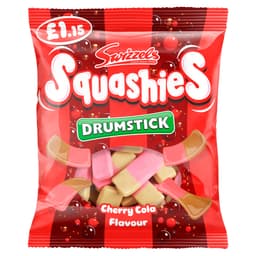 Swizzels Squashies Cherry Cola Flavour Drumstick 120g £1.15 PMP