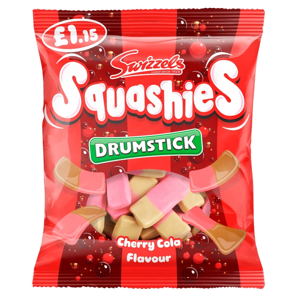 Swizzels Squashies Cherry Cola Flavour Drumstick 120g £1.15 PMP