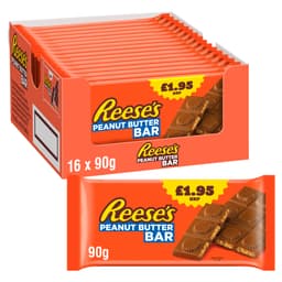 Reese's Peanut Butter and Milk Chocolate Flavour Bar 90g £1.95 PMP 