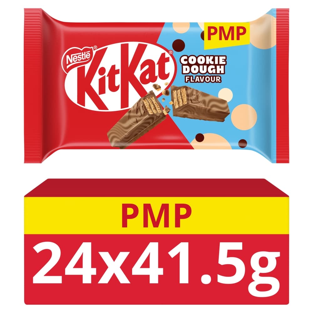 KitKat 4 Finger Cookie Dough Flavour Chocolate Bar 41.5g 89p PMP